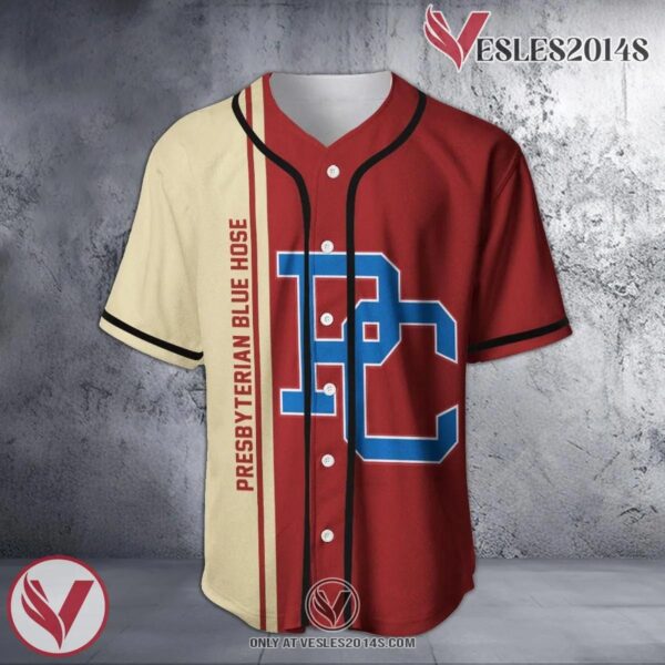 Presbyterian Blue Hose Baseball Jersey Half Style NCAA, Unique Gifts For Fans - Vesles2014s