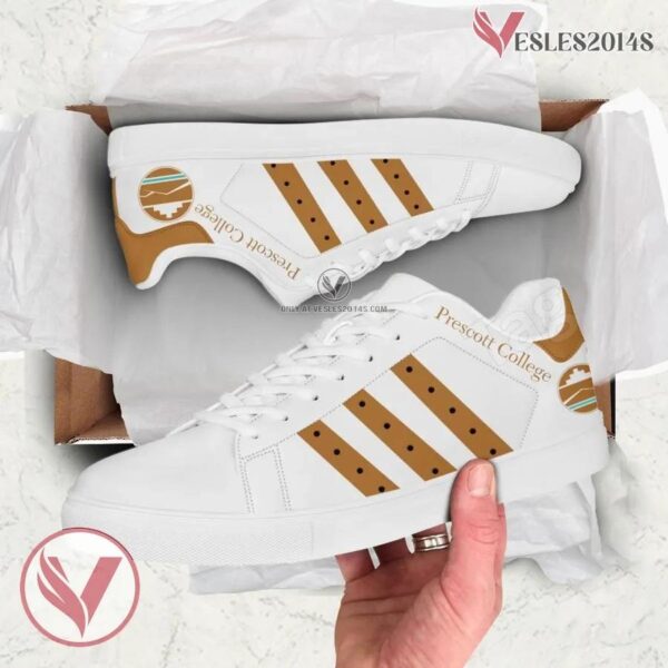 Prescott College Logo Low Top Shoes, Unique Sneaker For Fans - Vesles2014s