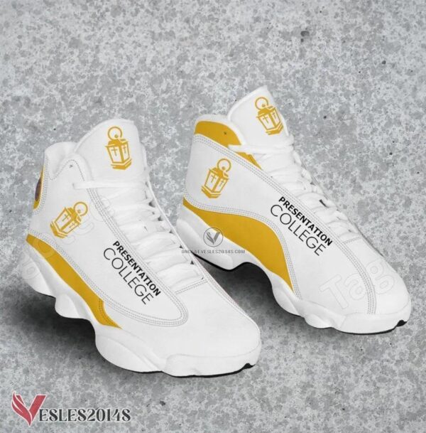 Presentation College Logo Air Jordan 13 Shoes, Best Sneaker Gifts For Fans - Vesles2014s