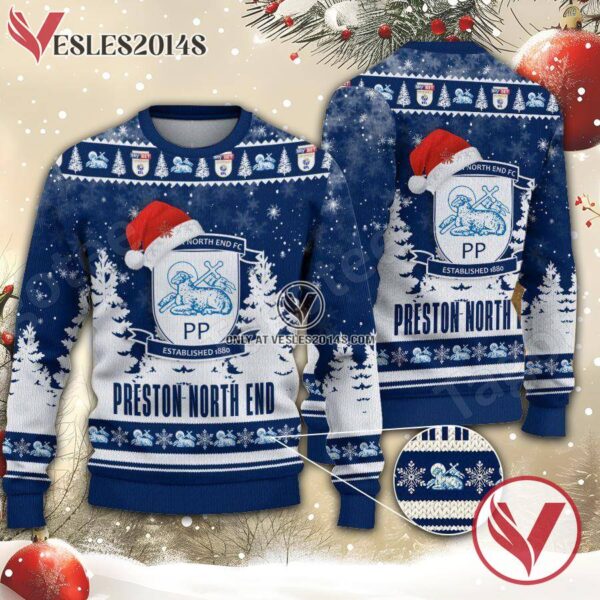 Preston North End F.C Sport Ugly Christmas Sweater, Unique Gifts For Fans - Vesles2014aS 1