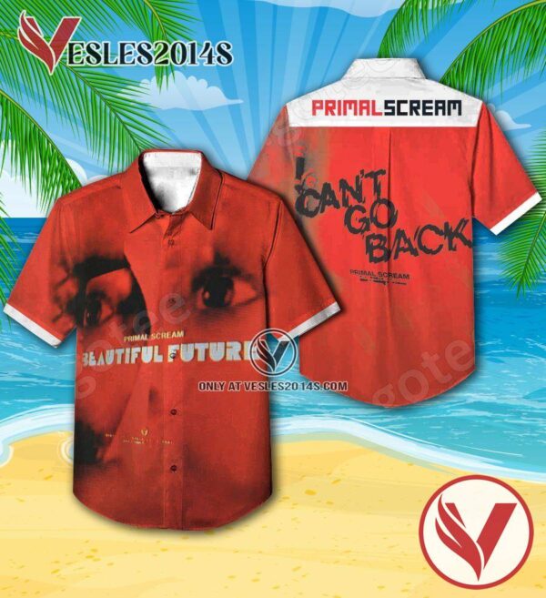 Primal Scream Beautiful Future Album Cover Hawaiian Shirt, Unique Gifts For Music Lovers - Vesles2014S