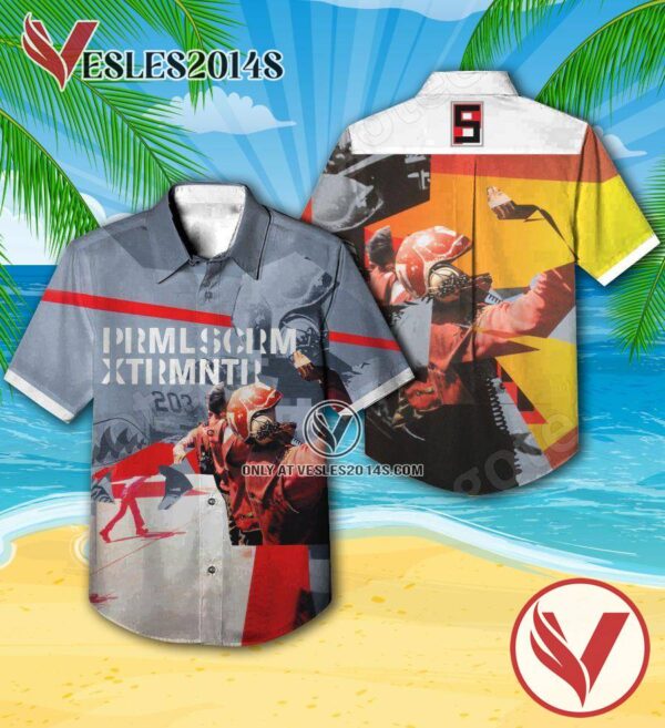 Primal Scream Xtrmntr Exterminator Album Cover Hawaiian Shirt, Unique Gifts For Music Lovers - Vesles2014S