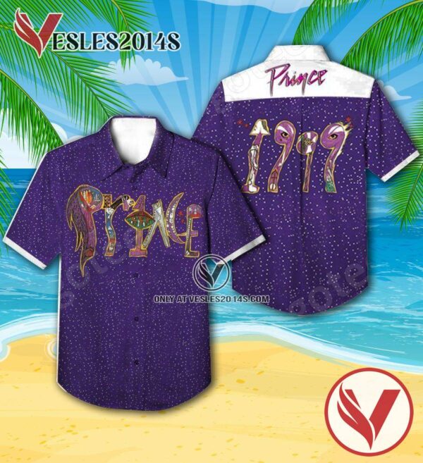 Prince 1999 Album Cover Hawaiian Shirt, Unique Gifts For Music Lovers - Vesles2014S