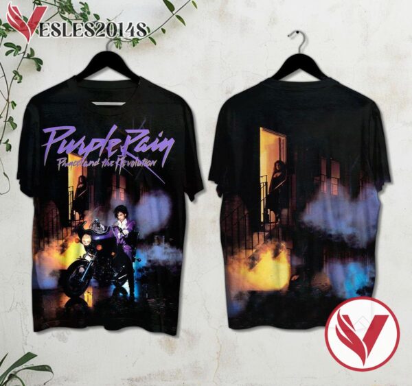 Prince And The Revolution Purple Rain Album Cover Shirt, Perfect Gifts For Music Lovers - Vesles2014S