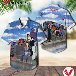 Prince Around the World in a Day Album Hawaiian Shirt, Best Gift For Music Lovers Vesles2014S
