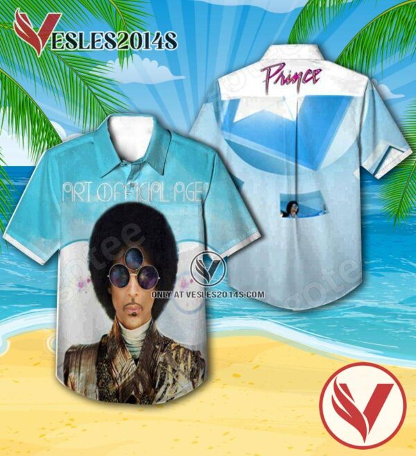Prince Art Official Age Album Cover Hawaiian Shirt, Unique Gifts For Music Lovers - Vesles2014S