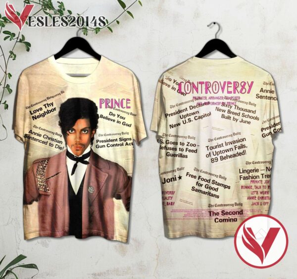 Prince Controversy Album Cover Shirt, Perfect Gifts For Music Lovers - Vesles2014S