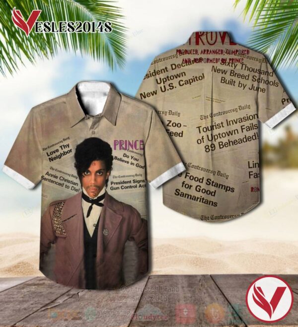 Prince Controversy Album Hawaiian Shirt, Best Gift For Music Lovers Vesles2014S