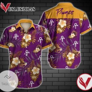 Prince Hawaiian II Graphic Print Short Sleeve Hawaiian Casual Shirt Vesles2014S
