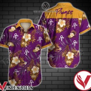 Prince Orange Tropical Floral Purple Hawaiian Shirt, Unique Gifts For Friends - Vesles2014S 1