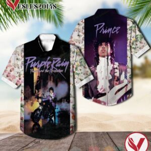 Prince Purple Rain Album Hawaiian Shirt, Best Gift For Music Lovers Vesles2014S