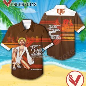 Prince The Chocolate Invasion Album Cover Hawaiian Shirt, Unique Gifts For Music Lovers - Vesles2014S