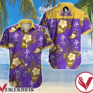 Prince Yellow Tropical Floral Purple Hawaiian Shirt, Unique Gifts For Friends - Vesles2014S 1