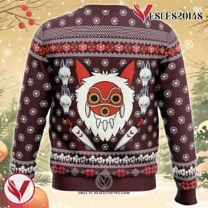 Princess Mononoke Ugly Christmas Sweater, Unique Christmas Gift For Fans - Vesles2014S 1