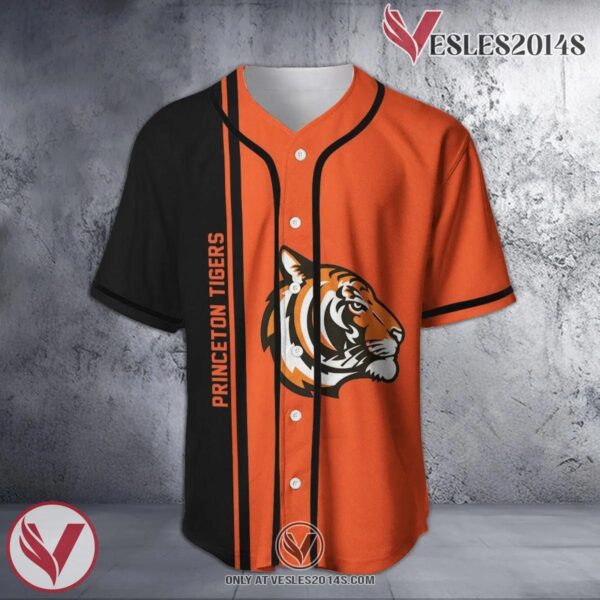 Princeton Tigers Baseball Jersey Half Style NCAA, Unique Gifts For Fans - Vesles2014s