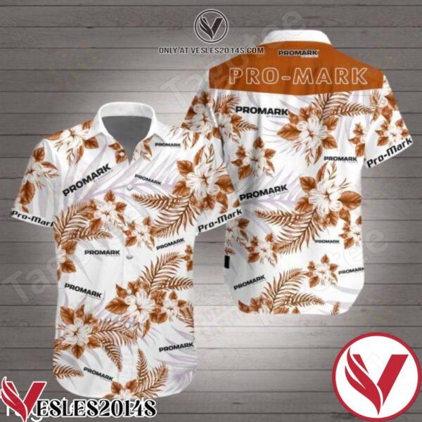 Pro Mark Orange Tropical Floral White Hawaiian Shirt, Unique Gifts For Friends - Vesles2014S 1