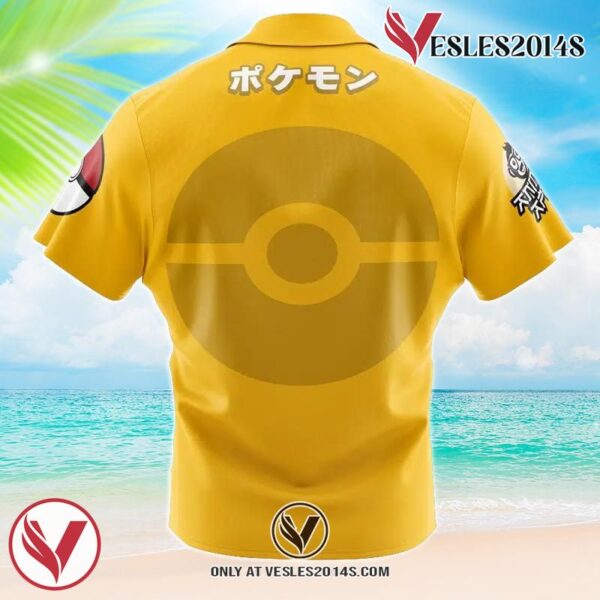 Psyduck Face Pokemon Button Up  Hawaiian Shirt 1