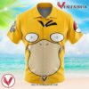 Psyduck Face Pokemon Button Up  Hawaiian Shirt