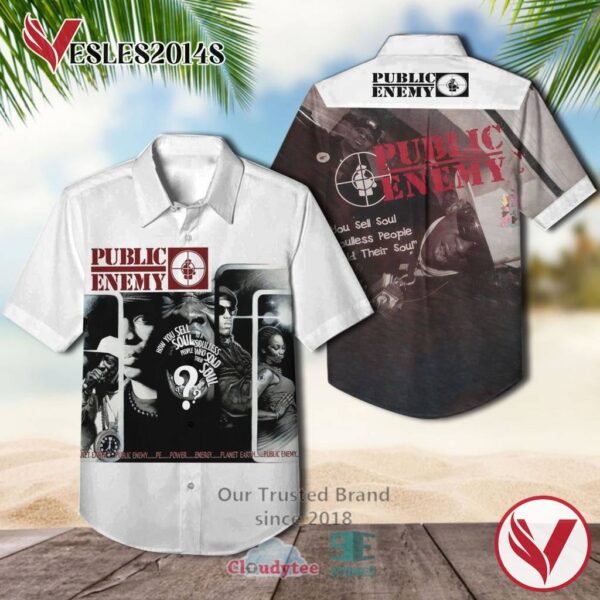 Public Enemy How You Sell Soul To A Soulless People Who Sold Their Soul Album Hawaiian Casual Shirt, Best Gift For Music Lovers Vesles2014S