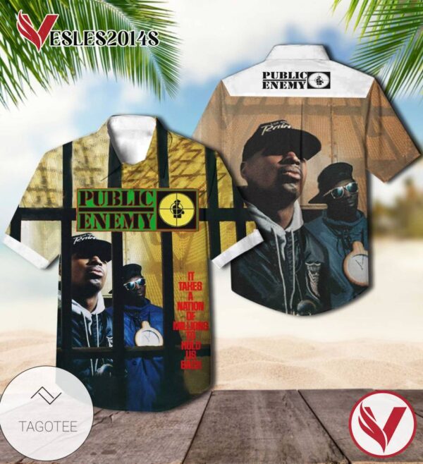 Public Enemy It Takes A Nation Of Millions To Hold Us Back Album Cover Hawaiian Shirt, Best Gift For Music Lovers Vesles2014S