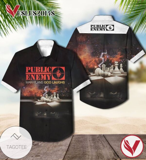 Public Enemy Man Plans God Laughs Album Cover Hawaiian Shirt, Best Gift For Music Lovers Vesles2014S