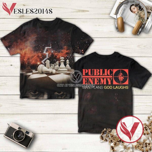 Public Enemy Man Plans God Laughs Album Cover Shirt, Unique Gifts For Music Lovers - Vesles2014S