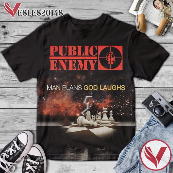 Public Enemy Man Plans God Laughs Album Cover Style 2 Shirt, Perfect Gifts For Music Lovers - Vesles2014S