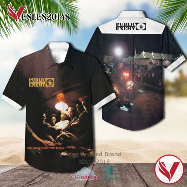 Public Enemy Yo Bum Rush The Show Album Hawaiian Casual Shirt, Best Gift For Music Lovers Vesles2014S