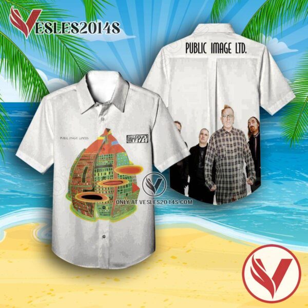 Public Image Ltd Happy Album Cover White Hawaiian Shirt, Unique Gifts For Music Lovers - Vesles2014S