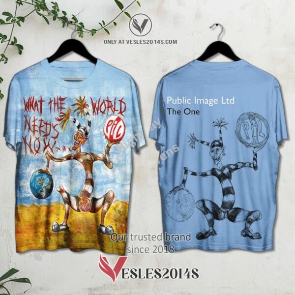 Public Image Ltd-What the World Needs Album Blue 3D Shirt, Unique Gifts For Music Lovers - Vesles2014S