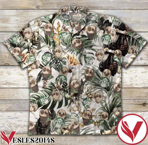 Pug And Coffee Tropical Hawaiian Shirt, Unique Gifts For Friends - Vesles2014S 1