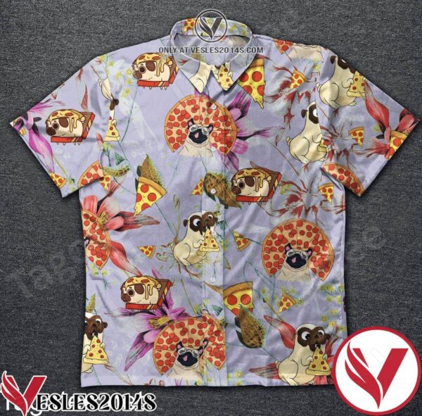Pug And Pizza Hawaiian Shirt, Unique Gifts For Friends - Vesles2014S 1