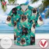 Pug Dogs Hawaiian Graphic Print Short Sleeve Hawaiian Casual Shirt Vesles2014S