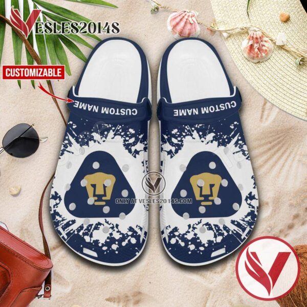 Pumas Morelos Logo Custom Crocs Shoes For Men And Women, Unique Clogs Shoes For Fans - Vesles2014S 1