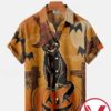 Pumpkin Cat Halloween Halloween Hawaiian Shirt, Unique Gifts For Friends - Vesles2014S 1