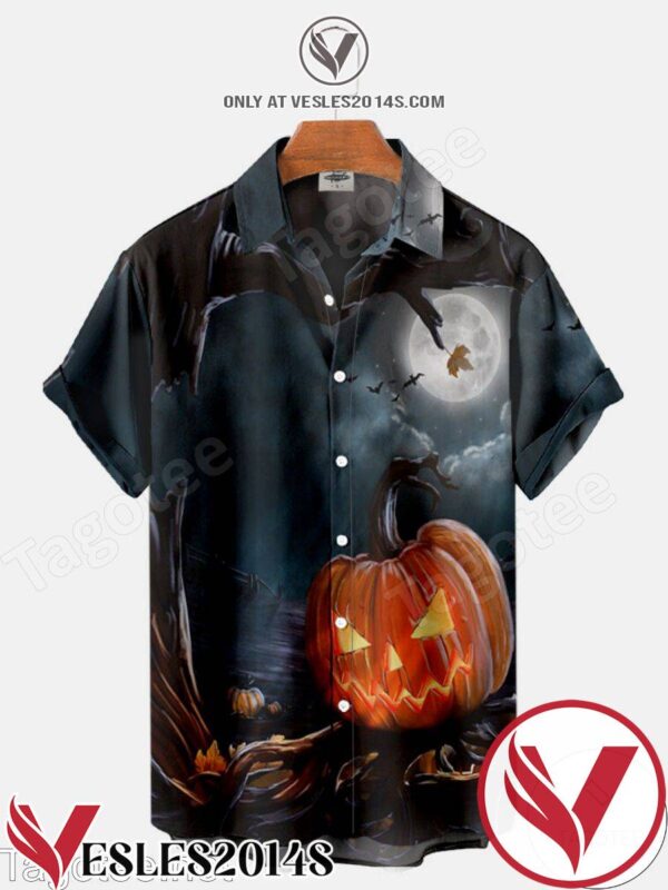 Pumpkin Halloween Night Halloween Hawaiian Shirt, Unique Gifts For Friends - Vesles2014S 1