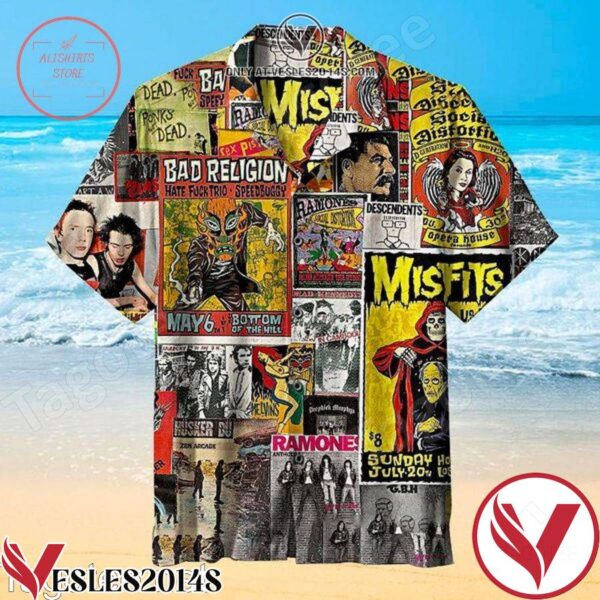 Punk Rock Aloha Disney Summer Hawaiian Shirt, Unique Gifts For Friends - Vesles2014S 1