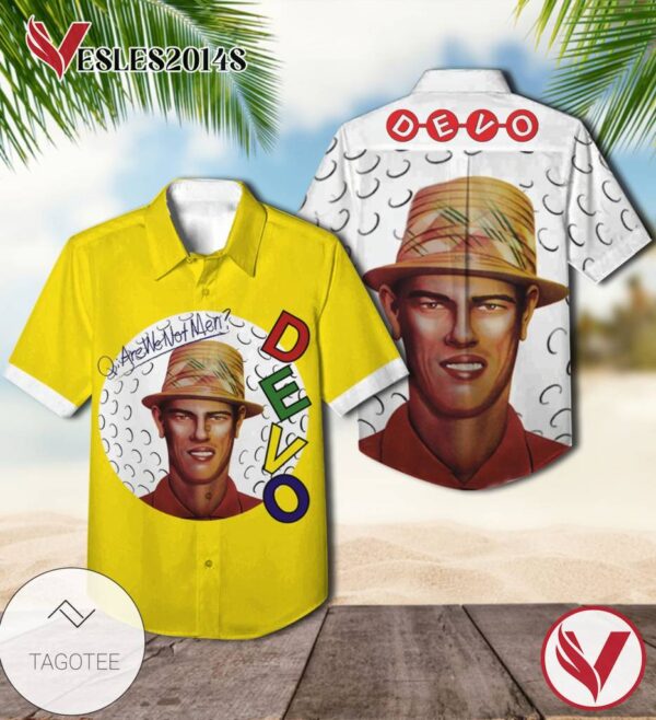 Q Are We Not Men A We Are Devo Album Cover Hawaiian Shirt, Best Gift For Music Lovers Vesles2014S
