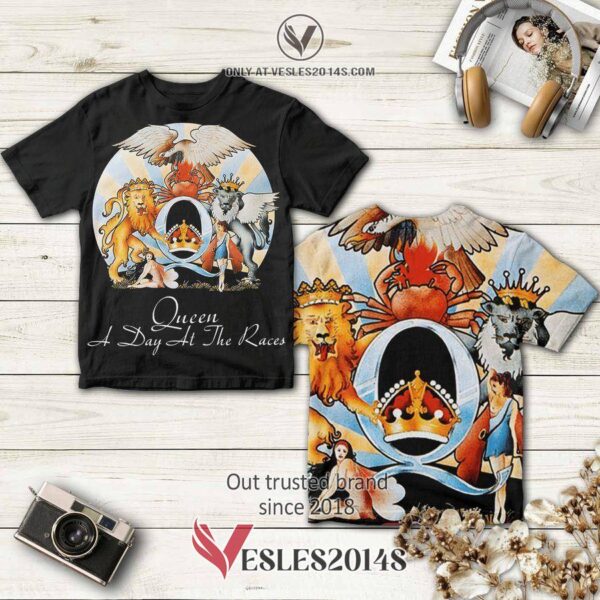 Queen-A Day at the Races Album 3D Shirt, Perfect Gifts For Music Lovers - Vesles2014S