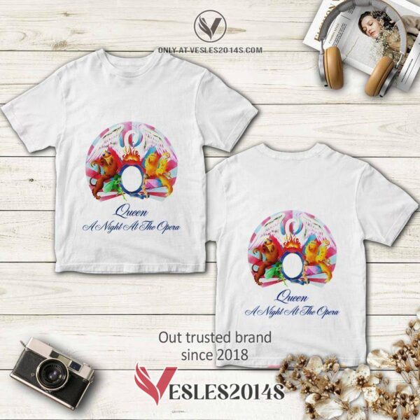 Queen-A Night at the Opera Album 3D Shirt, Perfect Gifts For Music Lovers - Vesles2014S