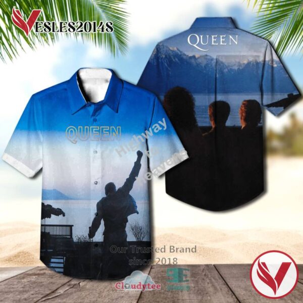 Queen Band Made in Heaven Album Hawaiian Shirt, Best Gift For Music Lovers Vesles2014S