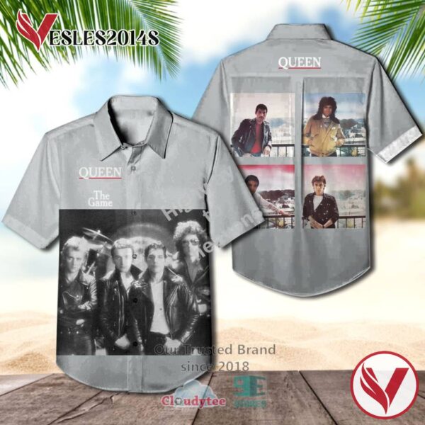 Queen Band The Game Album Hawaiian Shirt, Best Gift For Music Lovers Vesles2014S