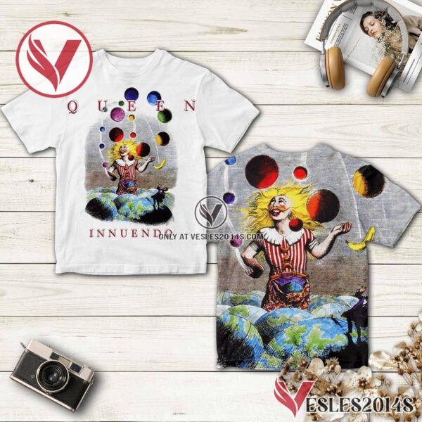 Queen Innuendo Album Cover Shirt, Unique Gifts For Music Lovers - Vesles2014S