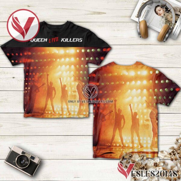 Queen Live Killers Album Cover Shirt, Unique Gifts For Music Lovers - Vesles2014S
