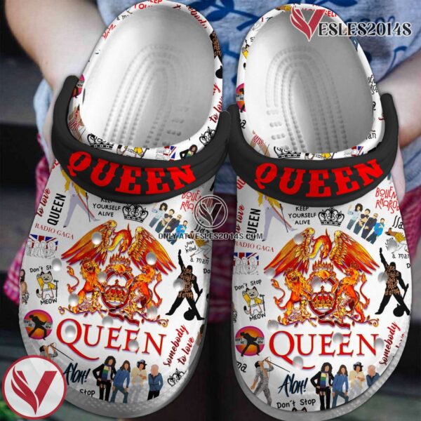 Queen Music Crocs Crocband Clogs Shoes, Unique Gifts For Fans Style 1 - Vesles2014S