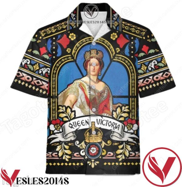 Queen Victoria Hawaiian Shirt, Unique Gifts For Friends - Vesles2014S 1