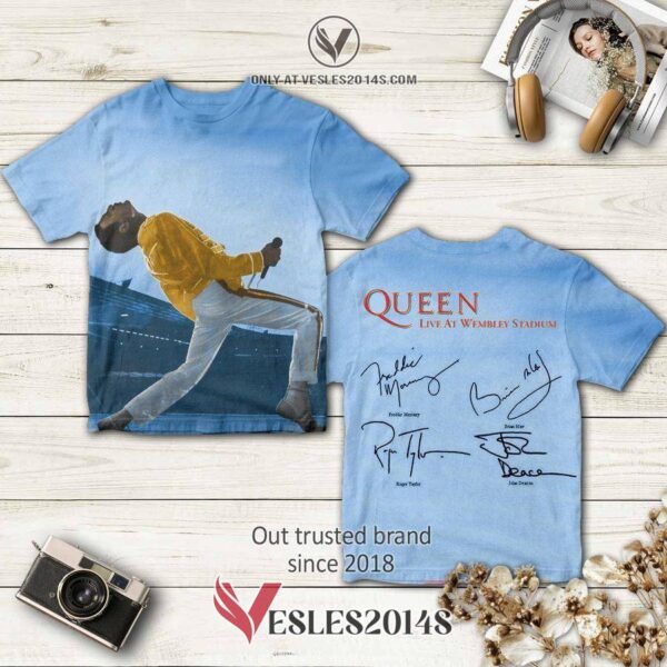 Queen at Wembley Album 3D Shirt, Perfect Gifts For Music Lovers - Vesles2014S