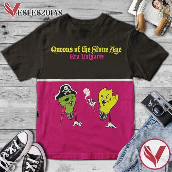 Queens Of The Stone Age Era Vulgaris Album Cover Shirt, Perfect Gifts For Music Lovers - Vesles2014S
