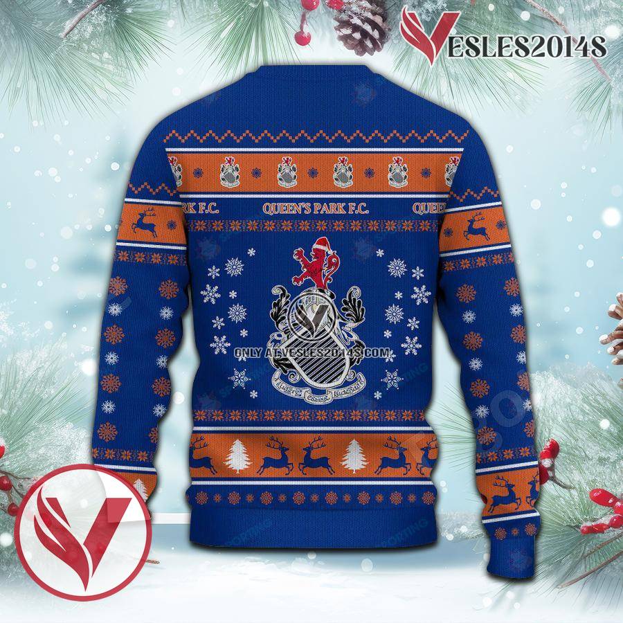 Queen’s Park F.C. Sport Ugly Christmas Sweater, Unique Gifts For Fans - Vesles2014aS 3