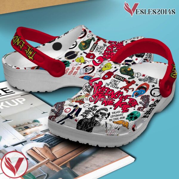 Queens of the Stone Age Music Crocs Crocband Clogs Shoes, Unique Gifts For Fans Style 1 - Vesles2014S 3